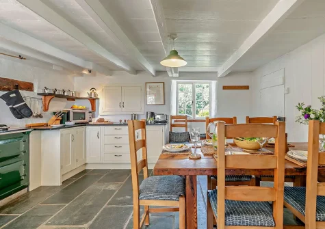 The kitchen & dining area at Trescore, Treworthal