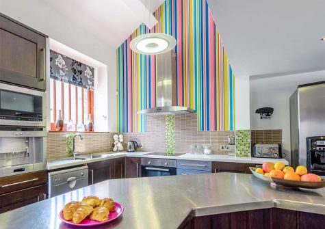 The kitchen at Trescowthick Barn, St Newlyn East