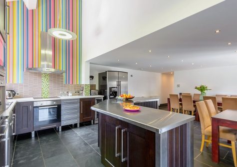 The kitchen at Trescowthick Barn, St Newlyn East