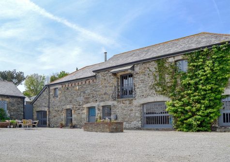 Outside Trescowthick Barn, St Newlyn East