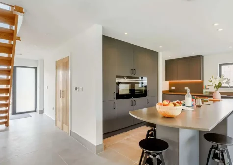 The kitchen at Treth House, Widemouth Bay
