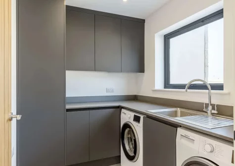 The utility room at Treth House, Widemouth Bay