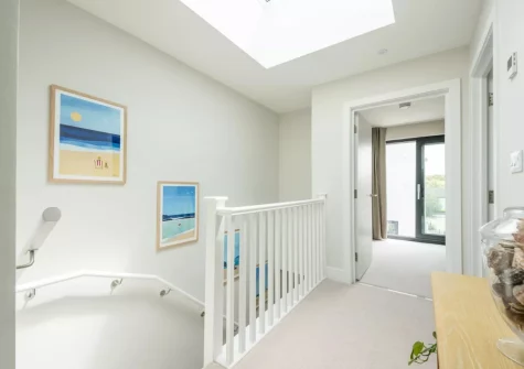 The first floor landing at Treth Nook, Harlyn