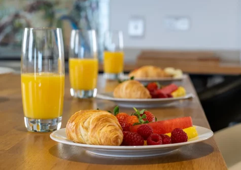 The kitchen at Trevalga, Porthcothan Bay