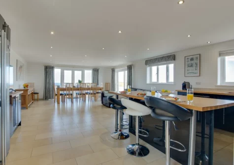The kitchen at Trevalga, Porthcothan Bay