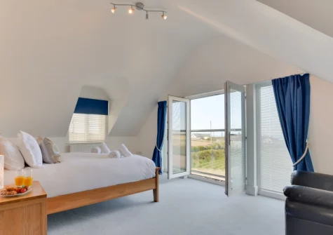 Bedroom #1 at Trevalga, Porthcothan Bay