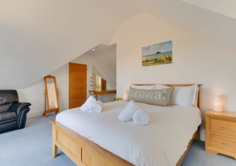 Bedroom #1 at Trevalga, Porthcothan Bay
