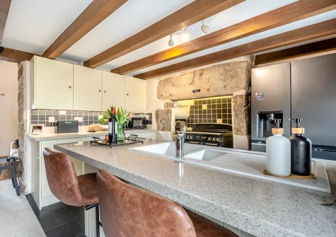The kitchen at Trevean, St Breward