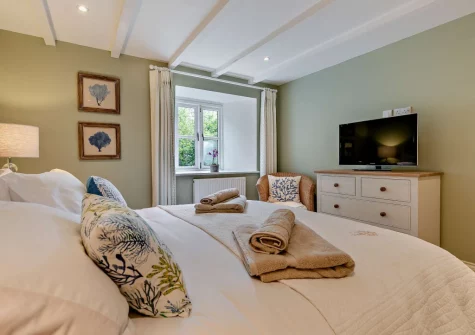 Bedroom #1 at Treverran Stables, Fowey
