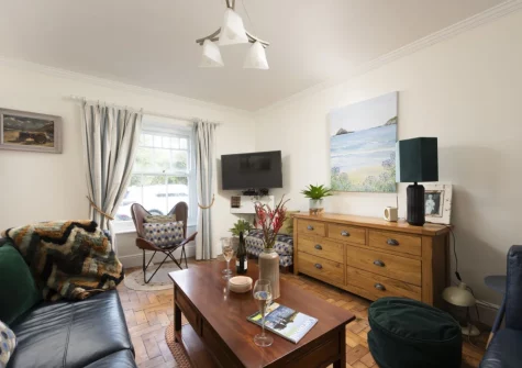 The living room at Trevethen Cottage, Crantock