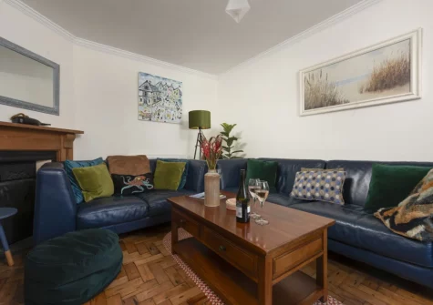 The living room at Trevethen Cottage, Crantock