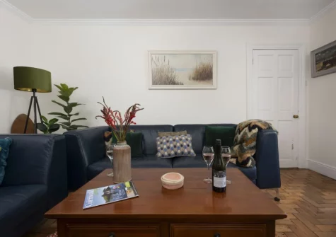 The living room at Trevethen Cottage, Crantock