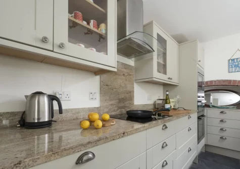 The kitchen at Trevethen Cottage, Crantock