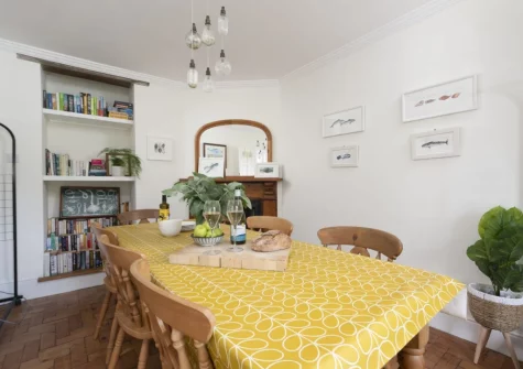 The dining room at Trevethen Cottage, Crantock