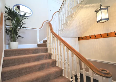 The stairs up to the first floor at Trevissick, Trenarren