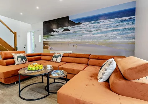 The living area at Trevone, Mawgan Porth