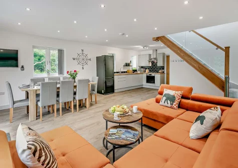 The living area at Trevone, Mawgan Porth