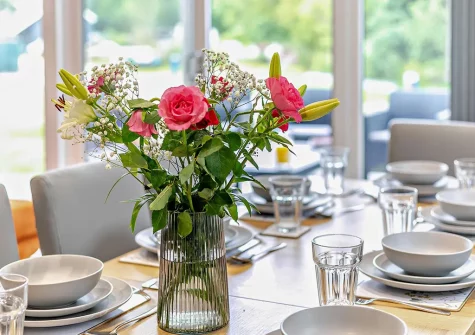 The dining area at Trevone, Mawgan Porth