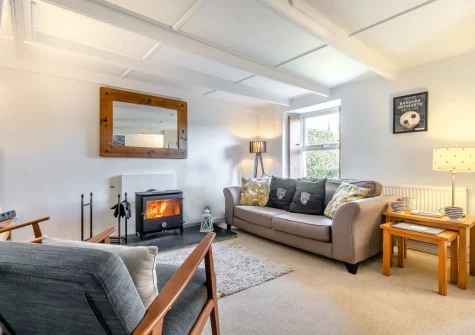 The living room at Trevow, Pendeen