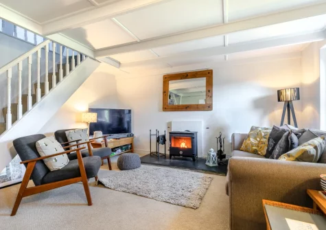 The living room at Trevow, Pendeen