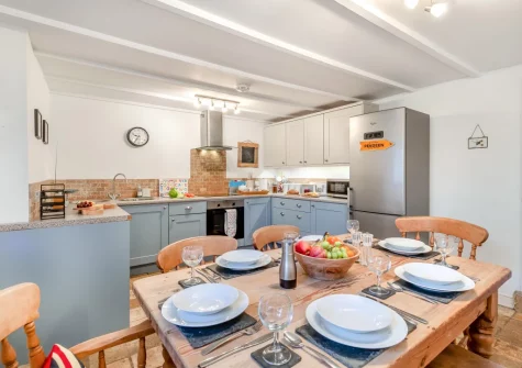 The kitchen & dining area at Trevow, Pendeen
