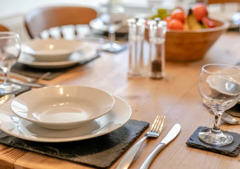 The dining area at Trevow, Pendeen