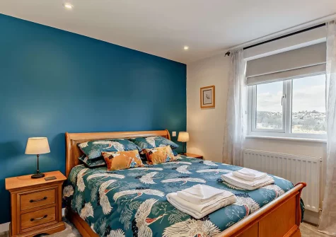 Bedroom #1 at Trewhiddle House, St Austell
