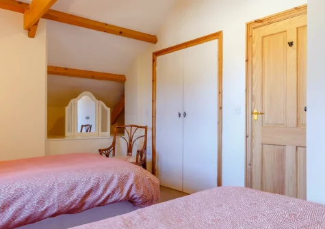Bedroom #2 at Trewillis Farm Rose Barn, Coverack