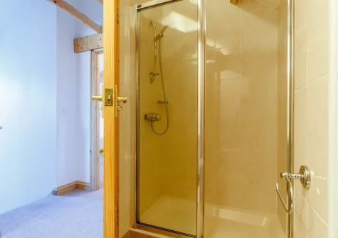 The first floor shower room at Trewillis Farm Rose Barn, Coverack