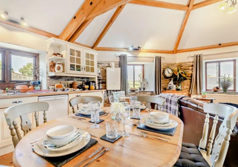 The dining area at Trewint Round House, Menheniot