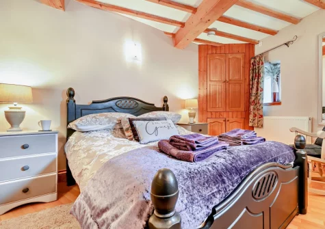 Bedroom #1 at Trewint Round House, Menheniot