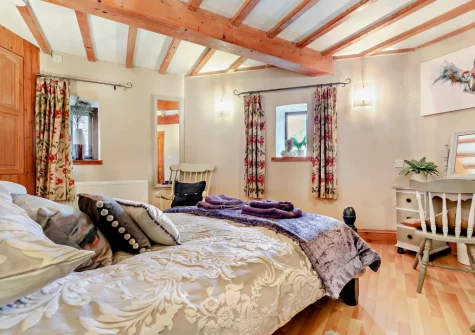 Bedroom #1 at Trewint Round House, Menheniot