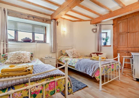 Bedroom #2 at Trewint Round House, Menheniot