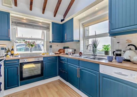 The kitchen at Tripolitania, Porthleven