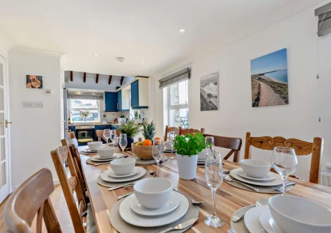 The dining room at Tripolitania, Porthleven