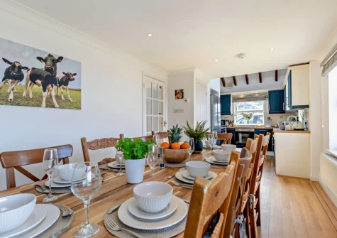 The dining room at Tripolitania, Porthleven