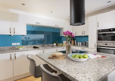 The kitchen at Triskel, Morcliff, St Agnes