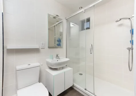 Bedroom #1 en-suite shower room at Triskel, Morcliff, St Agnes