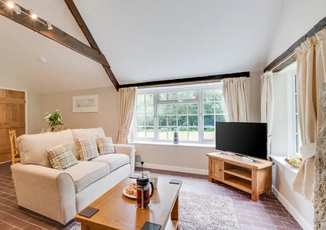 The living area at Troutstream, St Breward