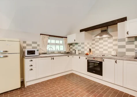 The kitchen at Troutstream, St Breward