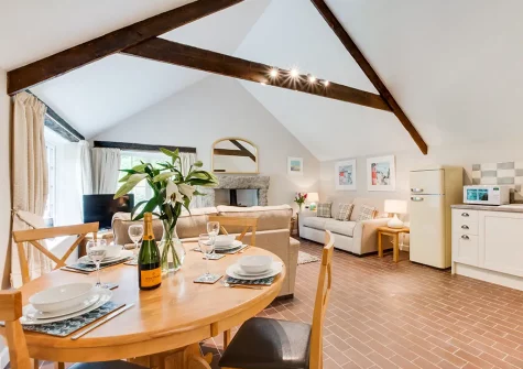 The dining area at Troutstream, St Breward