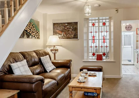 The living room at Truffle Cottage, Brixham