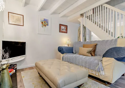 The living area at Tuckaway Thatch, Mithian