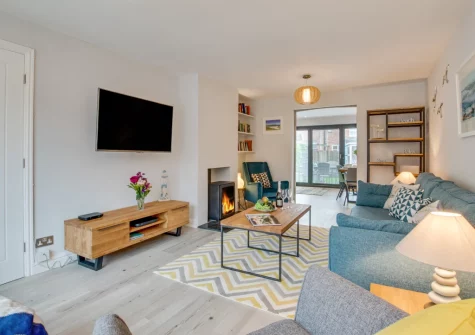 The living room at Turnstone Cottage, Padstow