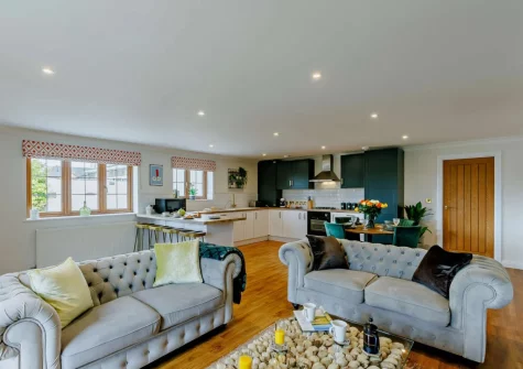 The living area at Twinkle Cottage, Westward Ho!