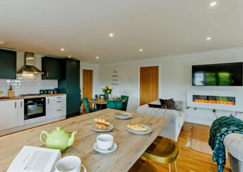 The kitchen at Twinkle Cottage, Westward Ho!