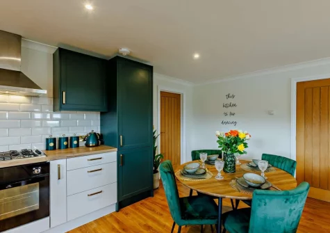 The kitchen & dining area at Twinkle Cottage, Westward Ho!