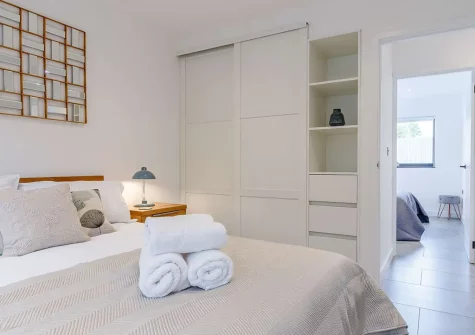 Bedroom #2 at Two Bees Barn, Bridgerule