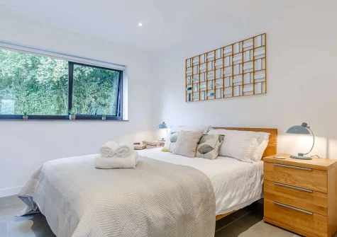 Bedroom #2 at Two Bees Barn, Bridgerule