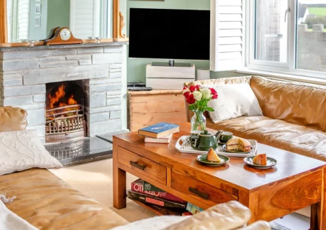 The living room at Two Stiles, St Merryn